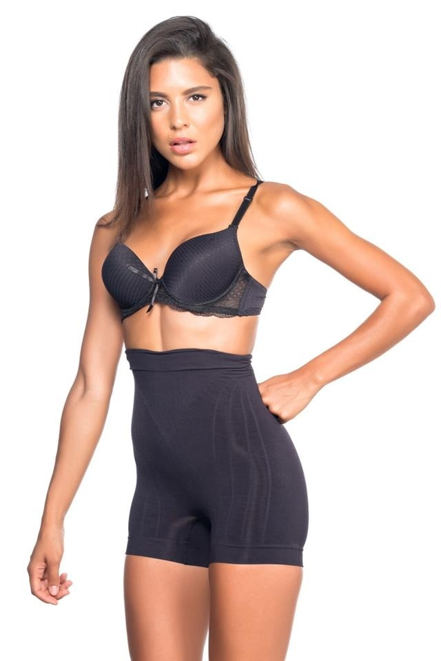Dikişsiz Düşük Bel Boxer Korse Emay 7027 - Siyah