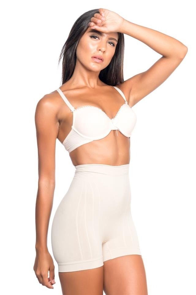 Dikişsiz Düşük Bel Boxer Korse Emay 7027 - Ten