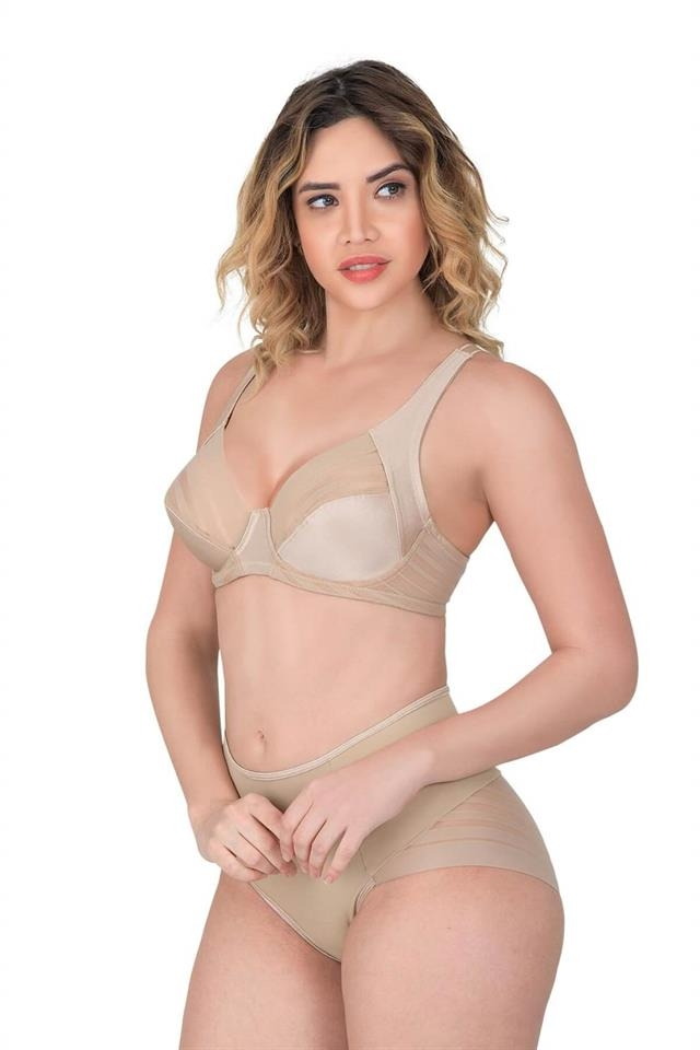 Full Cup Dikişsiz Toparlayıcı Sütyen Emay 177 - Vizon