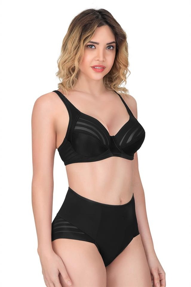 Full Cup Dikişsiz Toparlayıcı Sütyen Emay 177 - Siyah