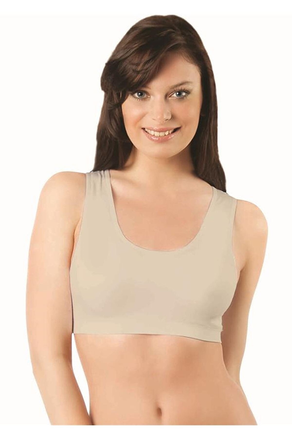 Dört Yönlü Esnek Destekli Sporcu Büstiyeri Elite Life 777 - Ten