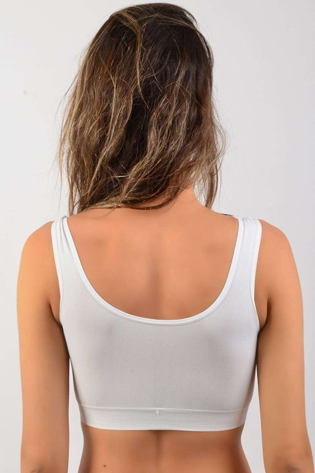 Balensiz Sünger Destekli Kadın Büstiyer Elite Life 772 - Beyaz