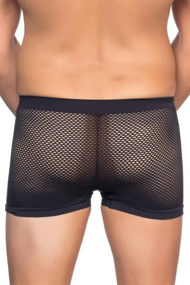 Pamuklu Esnek Bel Boxer Emay 2106 - Siyah