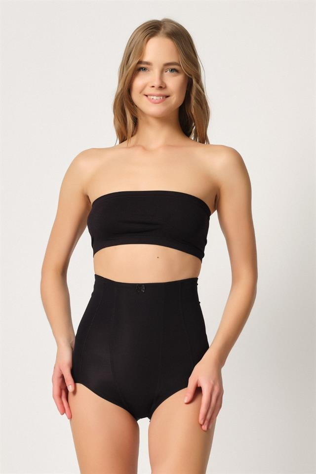 Karın Toparlayıcı Destekli Slip Korse Emay 2920 - Siyah