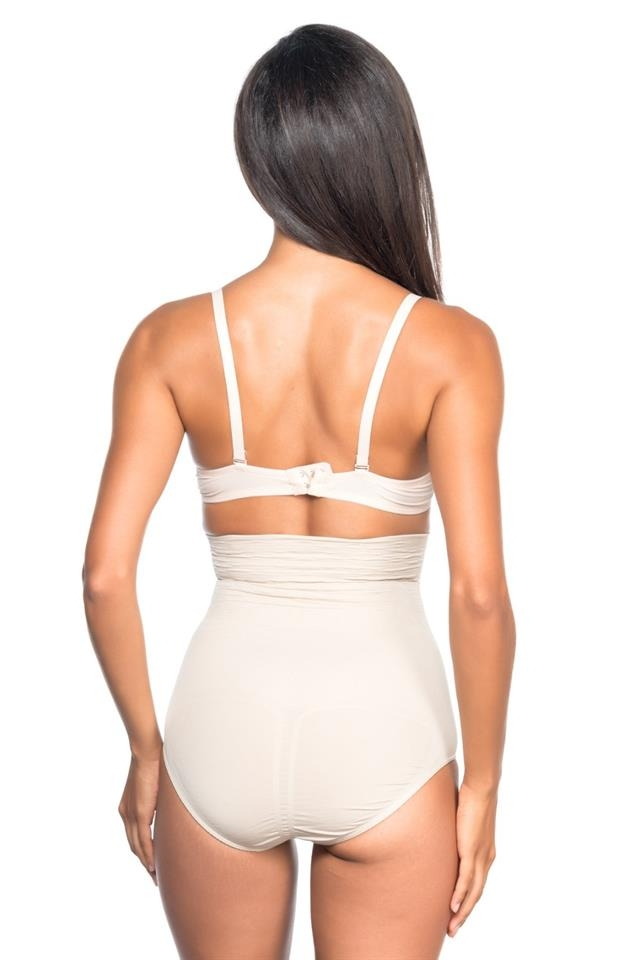 Yüksek Bel Desenli Slip Korse Emay 2079 - Ten