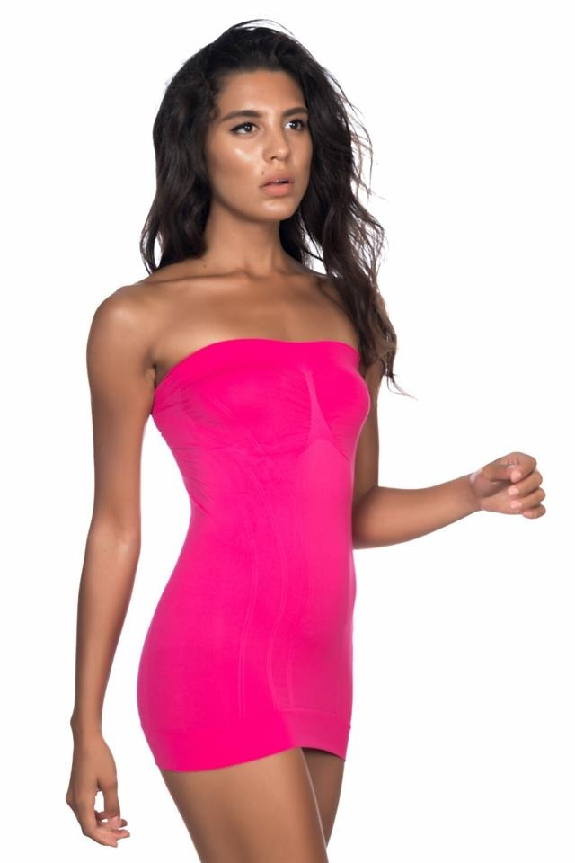 Dikişsiz Desenli Kadın Atlet Emay 5005 - Fuşya