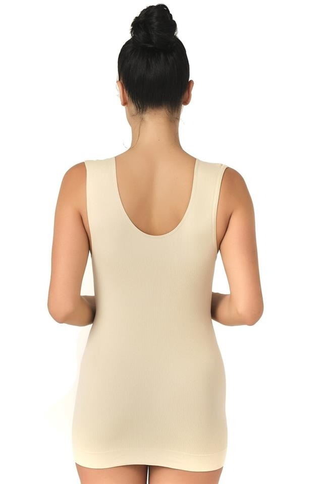 Dikişsiz Pamuklu Hamile Atlet Emay 5200 - Ten