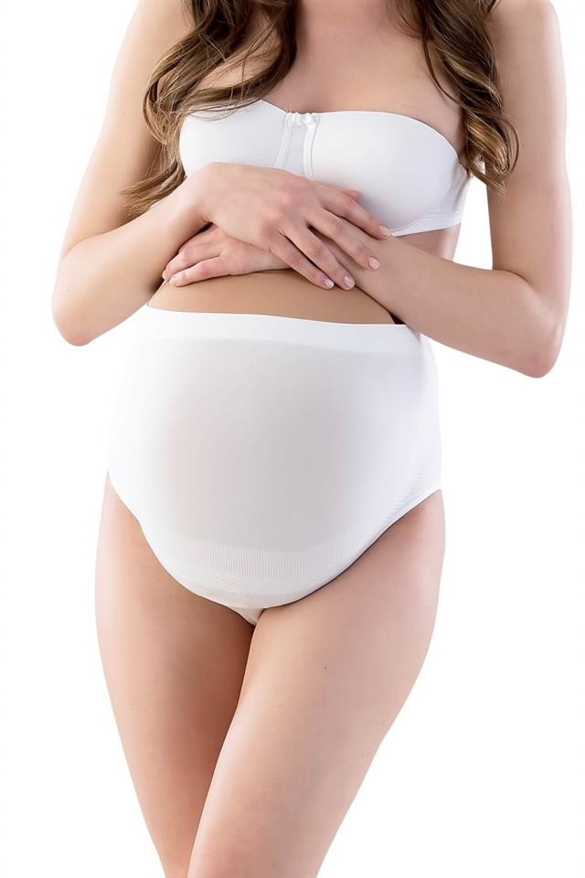 Dikişsiz Pamuklu Hamile Külotu Emay 5210 - Beyaz