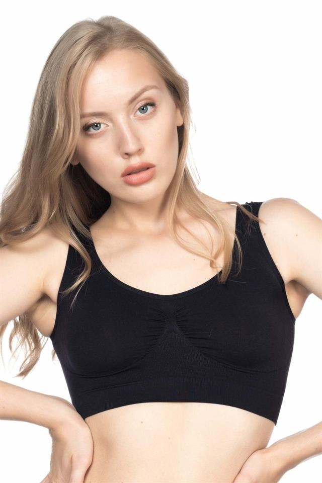 Tam Kap Full Cup Destekli Toparlayıcı Sütyen Emay 4005 - Siyah