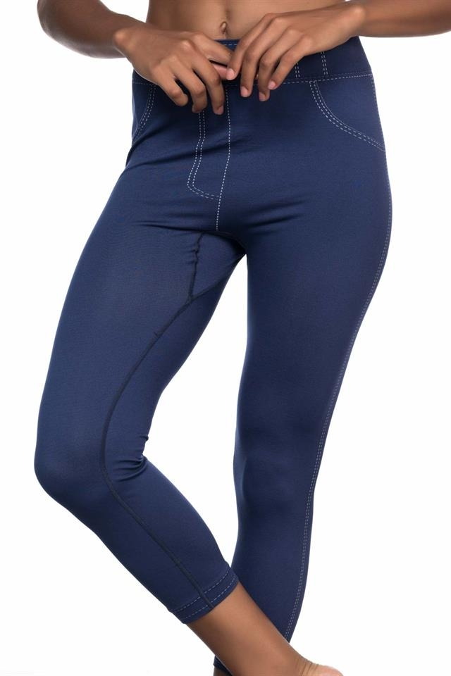 Emay Esnek Yüksek Bel Dikişsiz Tayt Emay 3801 - Görsel 9