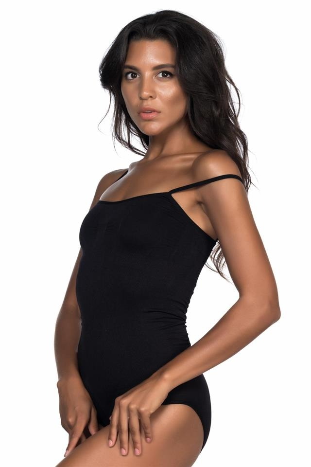 Dikişsiz Tek Parça Çıtçıtlı Body Emay 1923 - Siyah
