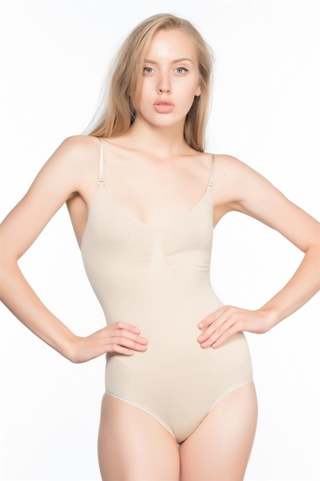 Dikişsiz Yüksek Bel Body Korse Emay 2012 - Ten