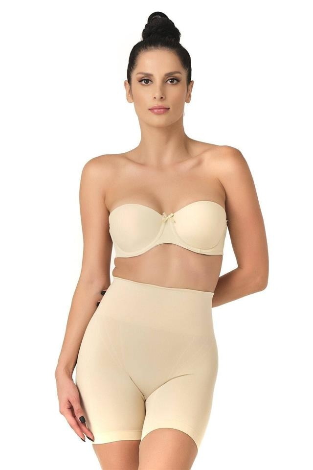 Dikişsiz Yüksek Bel Toparlayıcı Boxer Emay 2017 - Ten