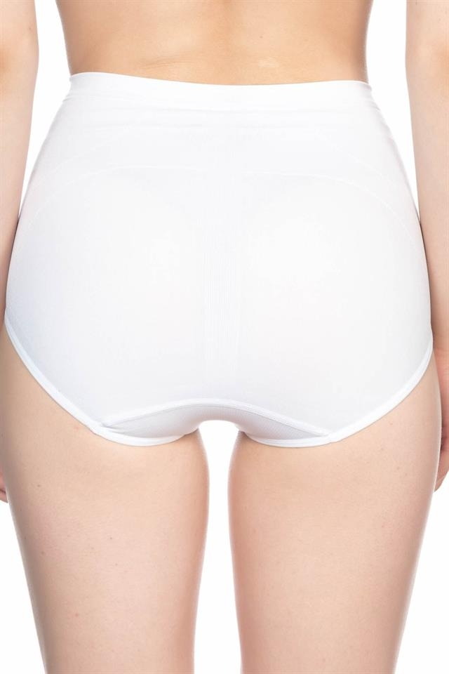 Dikişsiz Yüksek Bel Toparlayıcı Külot Emay 2016 - Beyaz