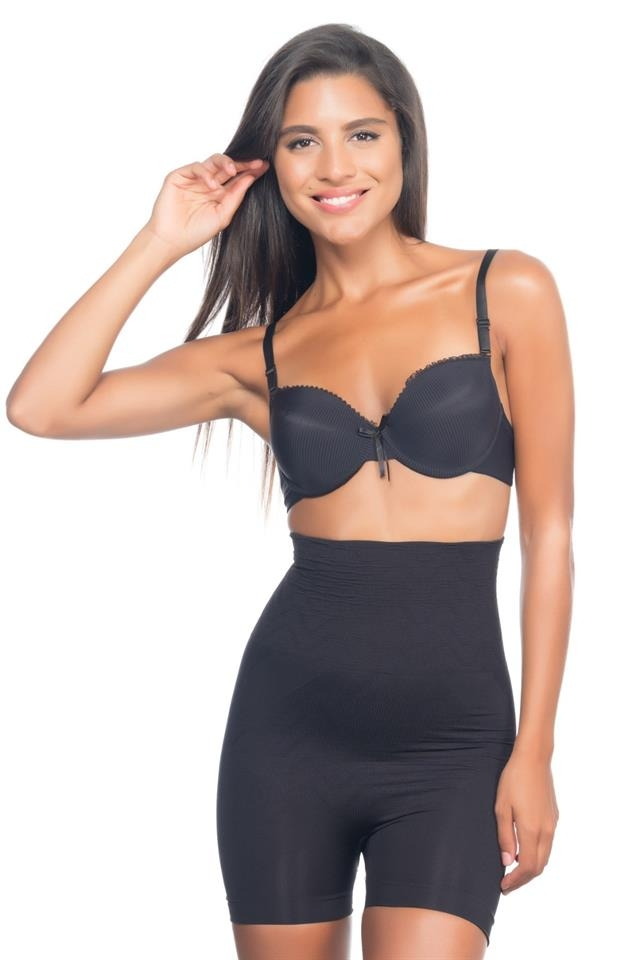 Yüksek Bel Kısa Paçalı Korse Emay 2075 - Siyah