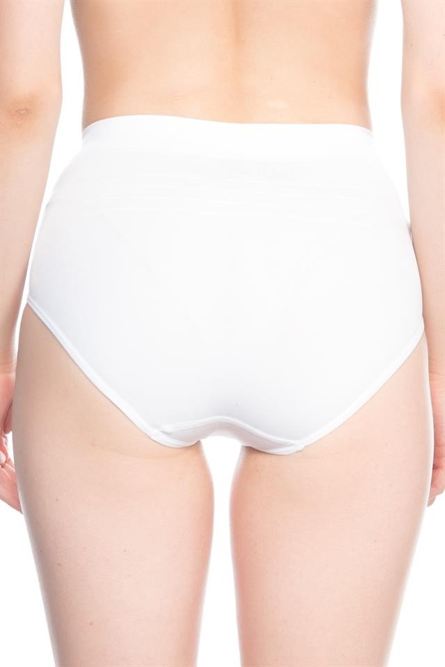 Düşük Bel Dikişsiz Korse Kadın Emay 7025 - Beyaz