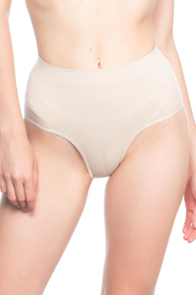 Düşük Bel Dikişsiz Korse Kadın Emay 7025 - Ten