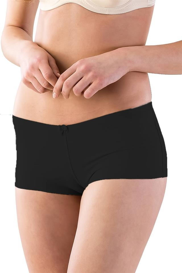 Dikişsiz Lazer Kesim Boxer Korse Emay 2812 - Siyah