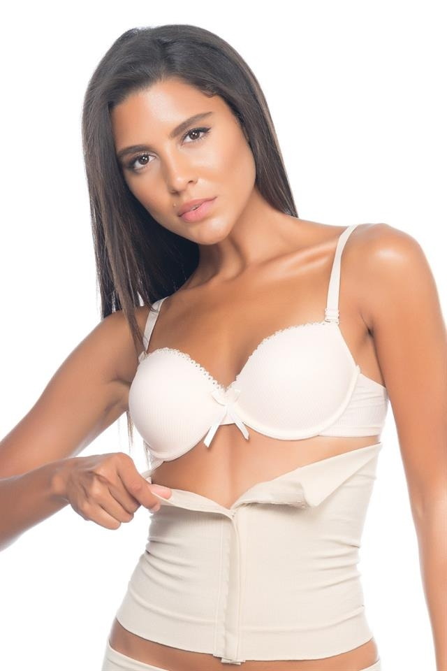 Dikişsiz Yüksek Bel Korse Emay 2026 - Ten