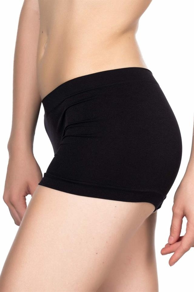 Dikişsiz Yapı ve Kompresyon Özellikli Boxer Korse Emay 3000 - Siyah