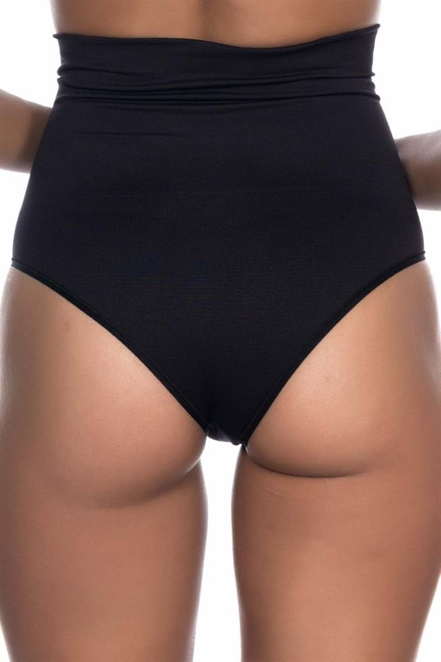 Dikişsiz Kompresyonlu Slip Korse Emay 2039 - Siyah