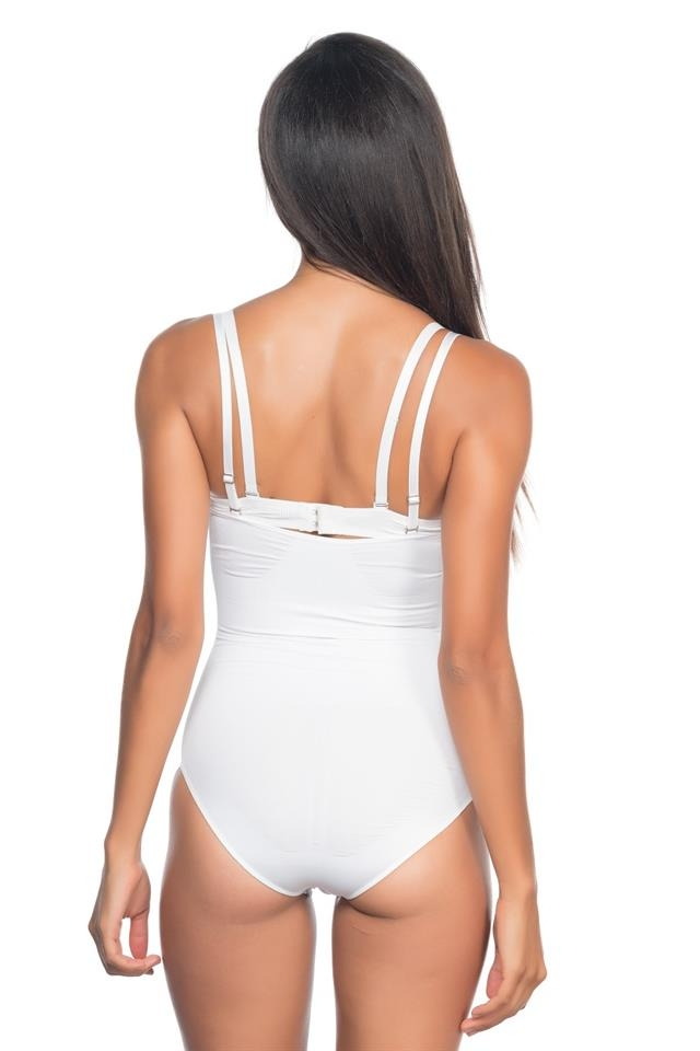 Dikişsiz Göğsü Açık Korse Emay 2073 - Beyaz