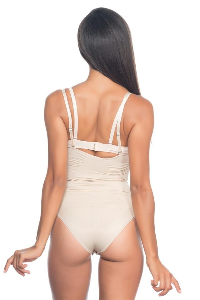 Dikişsiz Göğsü Açık Korse Emay 2073 - Ten