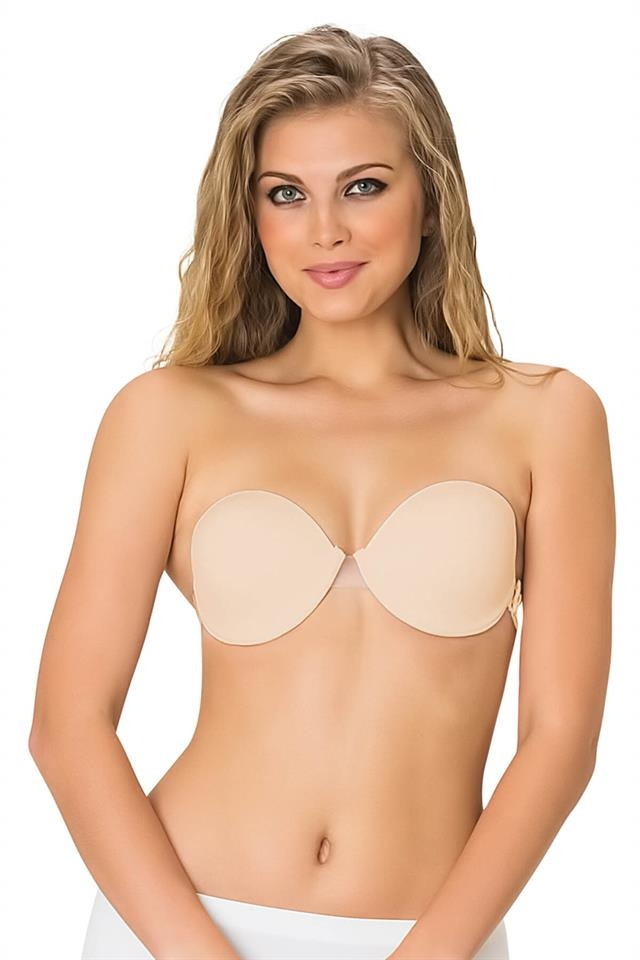 Silikon Bantlı Straplez Sütyen Emay 721 - Ten