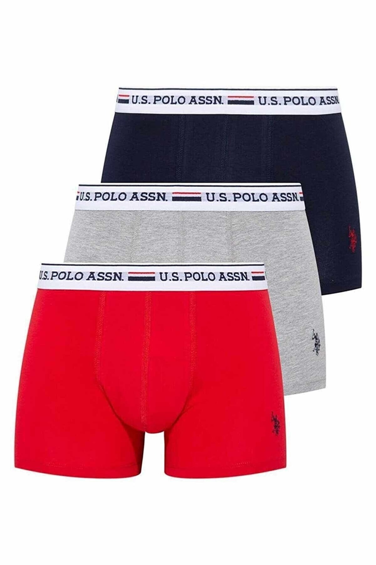 Us. POLO Assn. Pamuklu Esnek Bel Lastiği Erkek Boxer US. POLO ASSN. 80431 - Görsel 5