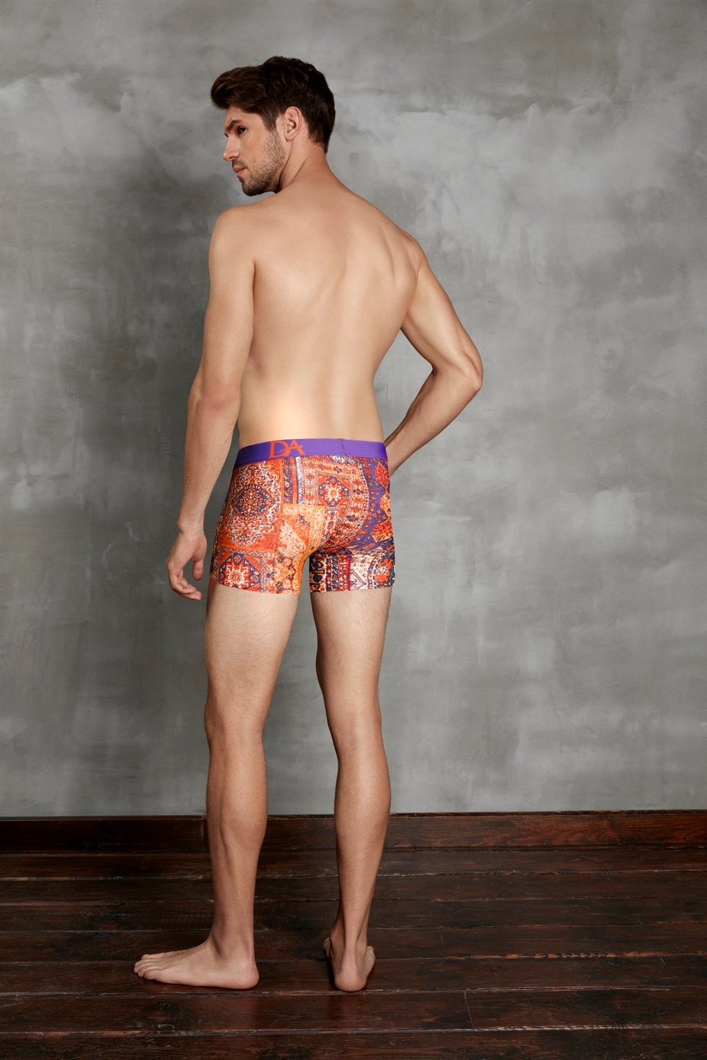Modal Çok Renkli Baskılı Boxer Doreanse 1824 - Kilim
