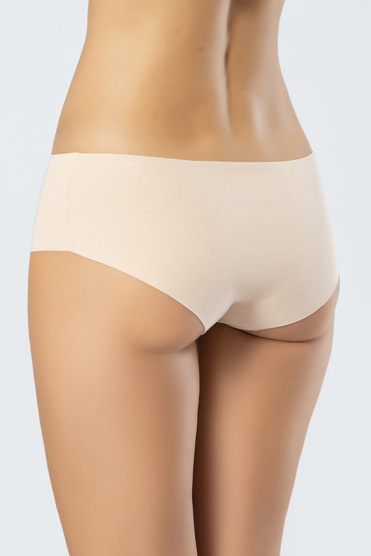 Lazer Kesim Yüksek Pamuklu Hipster Külot Türen 910 - Ten