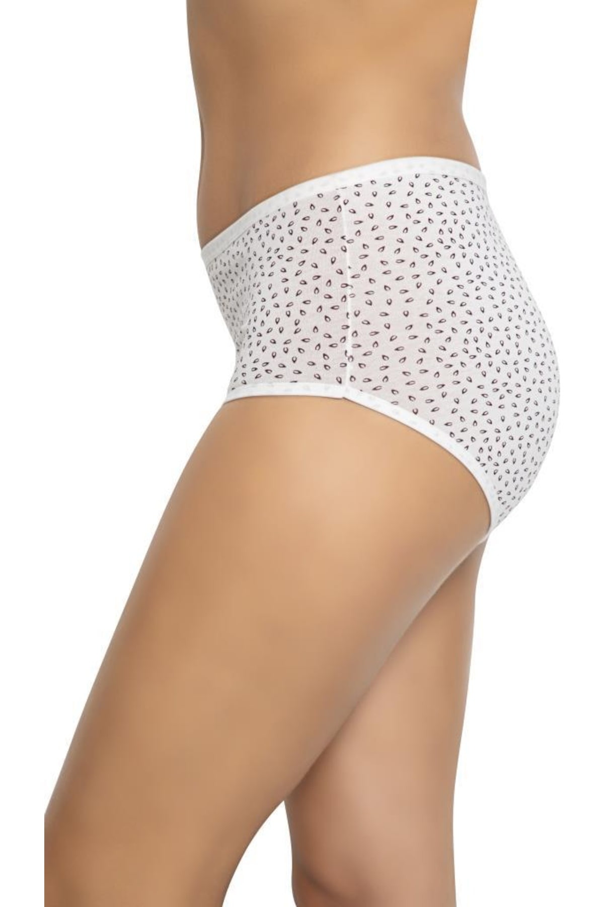 Lüx DRM Yüksek Bel Pamuklu Desenli Bato Külot Lüx DRM 2512 - Görsel 4