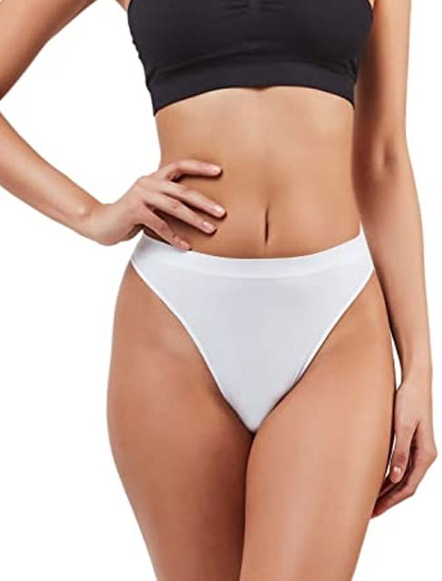 İnce ip detaylı minimal string külot Elite Life 820 - Beyaz