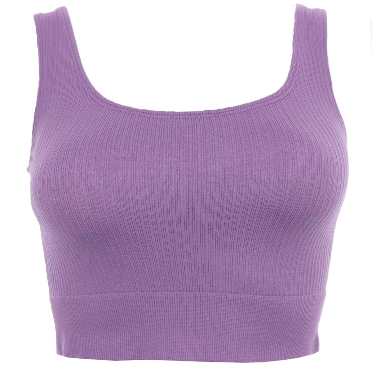 Kalın Askılı Pedsiz Crop Fit Body Form Angel 5700 - Lila