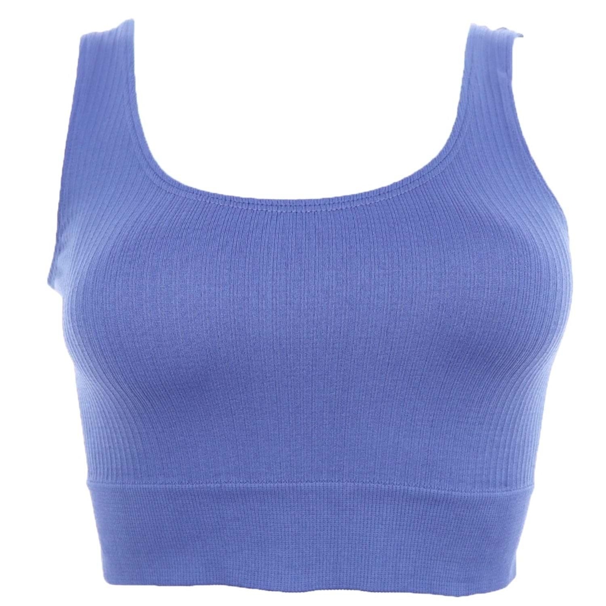 Kalın Askılı Pedsiz Crop Fit Body Form Angel 5700 - İndigo