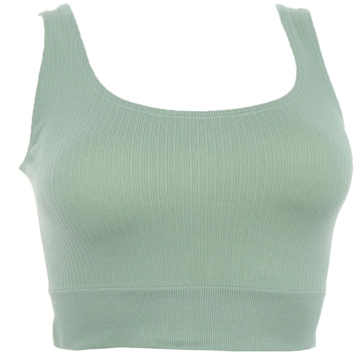 Kalın Askılı Pedsiz Crop Fit Body Form Angel 5700 - Haki