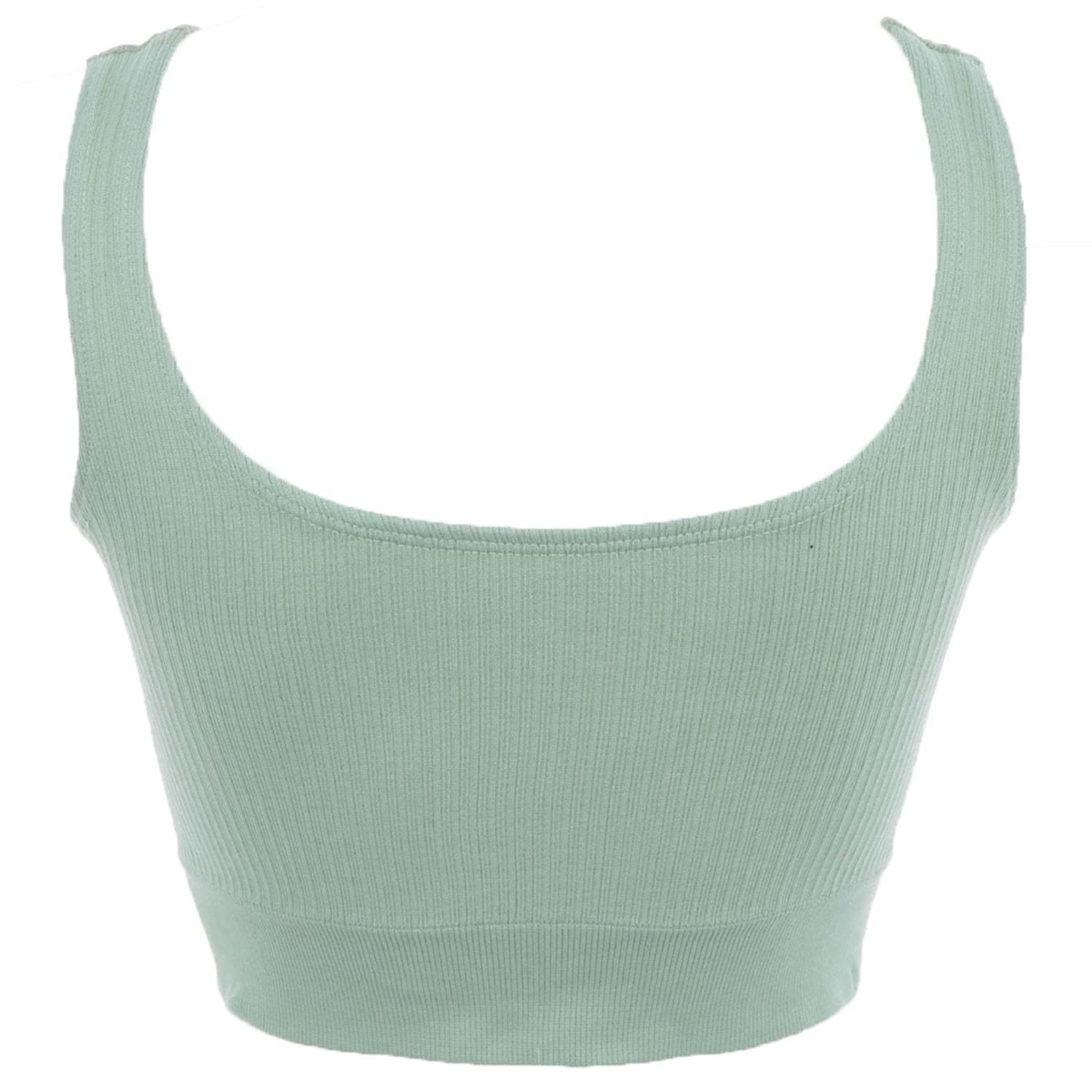 Kalın Askılı Pedsiz Crop Fit Body Form Angel 5700 - Haki