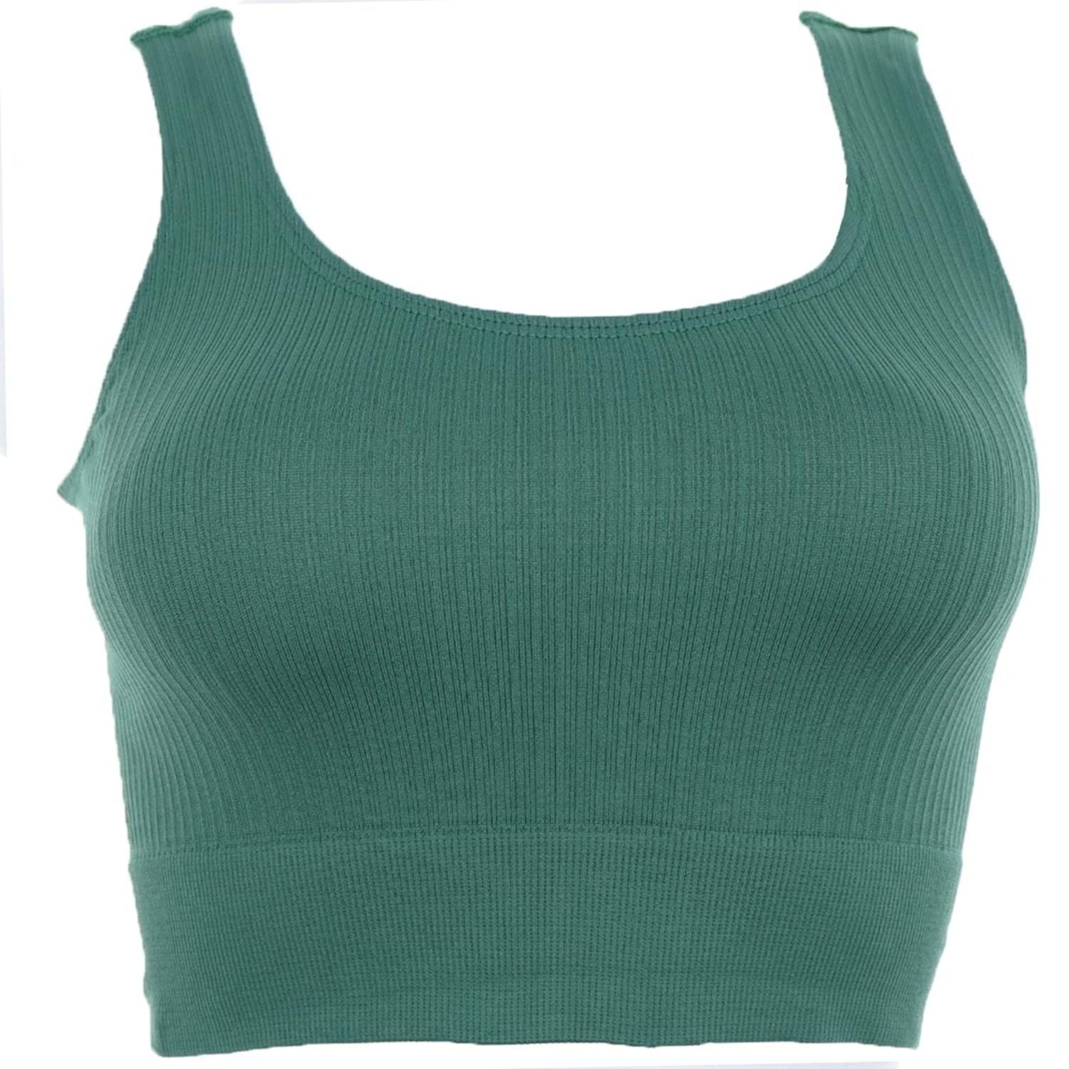 Kalın Askılı Pedsiz Crop Fit Body Form Angel 5700 - Haki