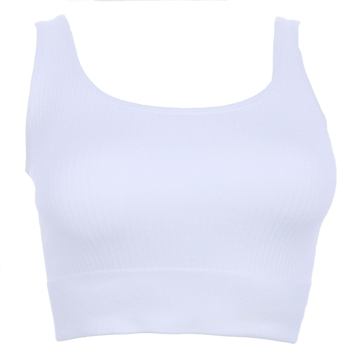 Kalın Askılı Pedsiz Crop Fit Body Form Angel 5700 - Ekru