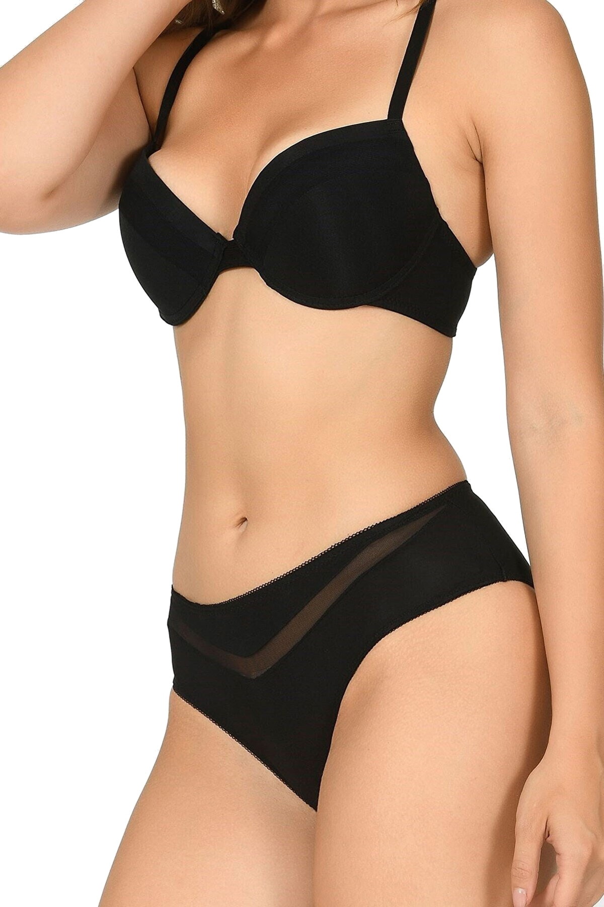 NBB Dantel Detaylı Kaplı Desteksiz Sütyen Külot Takım NBB 4700 - Görsel 3