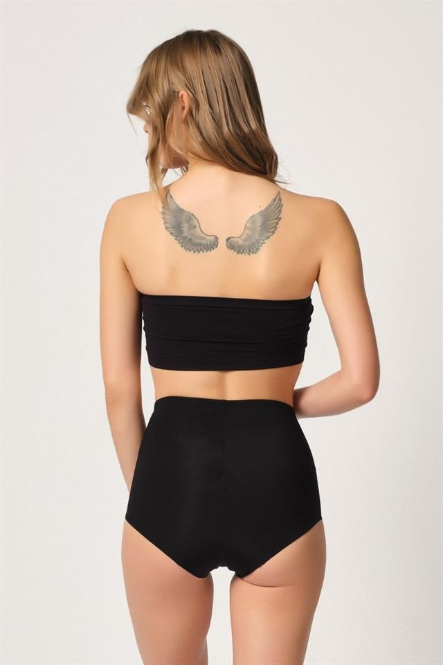 Yüksek Bel Dikişsiz Toparlayıcı Korse Emay 2819 - Siyah