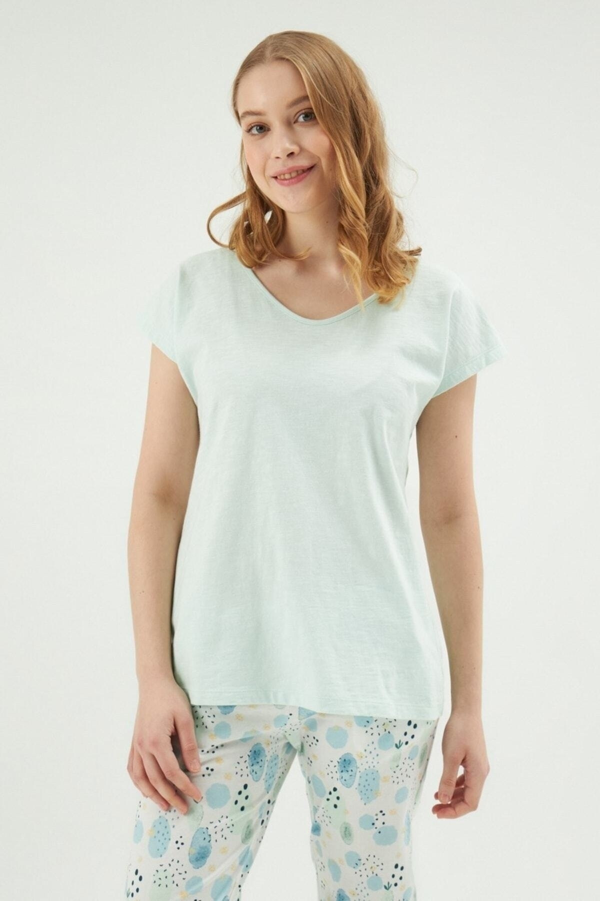 Eros Kısa Kollu Sırt Detaylı Kadın Pijama Takımı Eros 30510 - Görsel 2