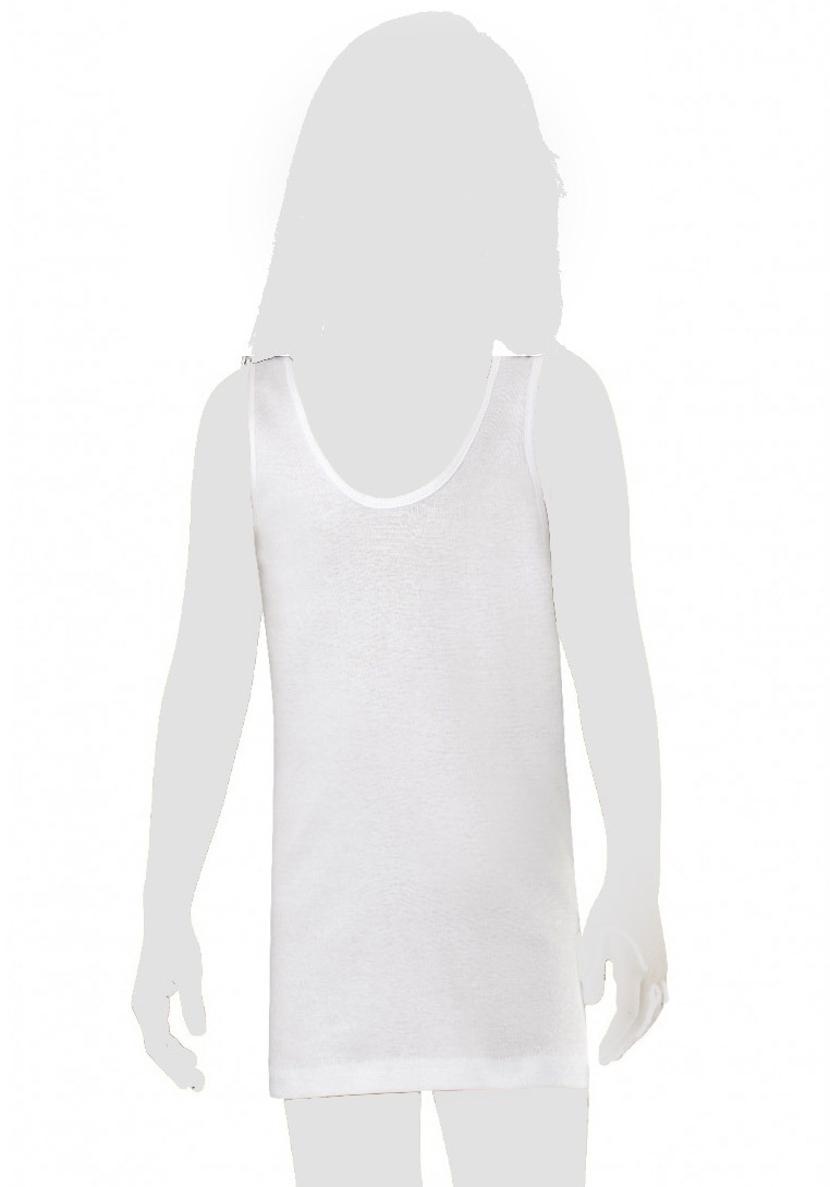 Pamuklu Geniş Askılı Kız Çocuk Atlet HMD 2013 - Beyaz