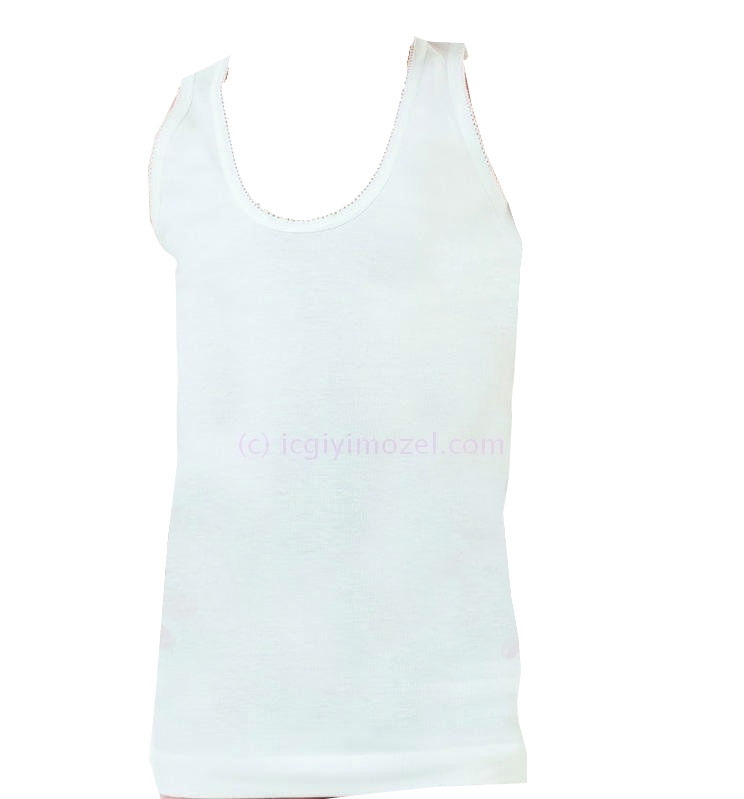 Geniş Askılı Pamuklu Kız Çocuk Atlet Öztaş 4051 - Renkli