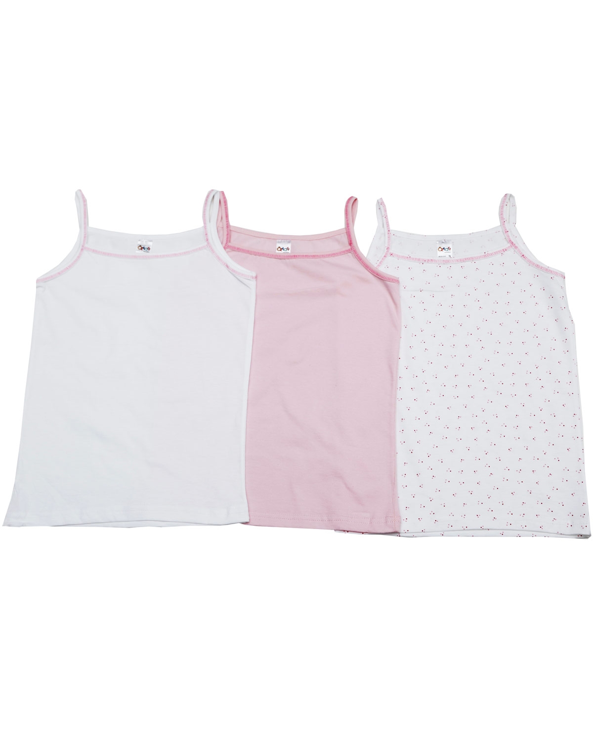 Pamuklu Geniş Askılı Kız Çocuk Atlet Öztaş 4018 - Görsel