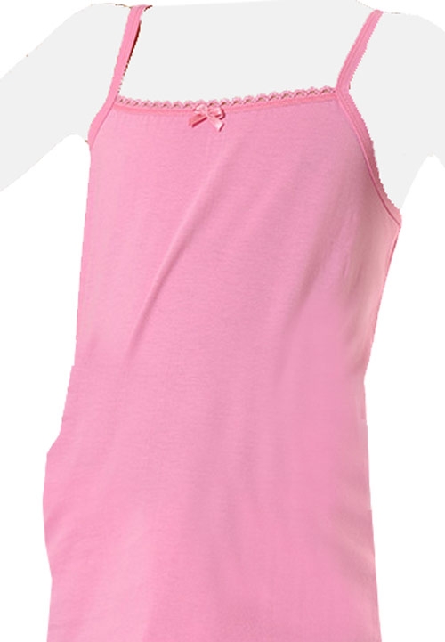 Pamuklu Geniş Askılı Atlet Kız Çocuk Öztaş 4052 - Renkli