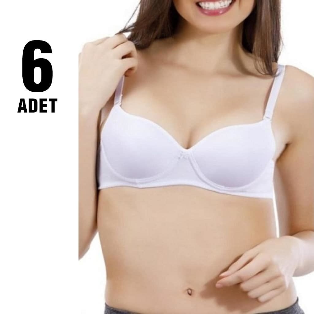 Dantel Detaylı Klasik Sütyen Liza 1000 - Beyaz