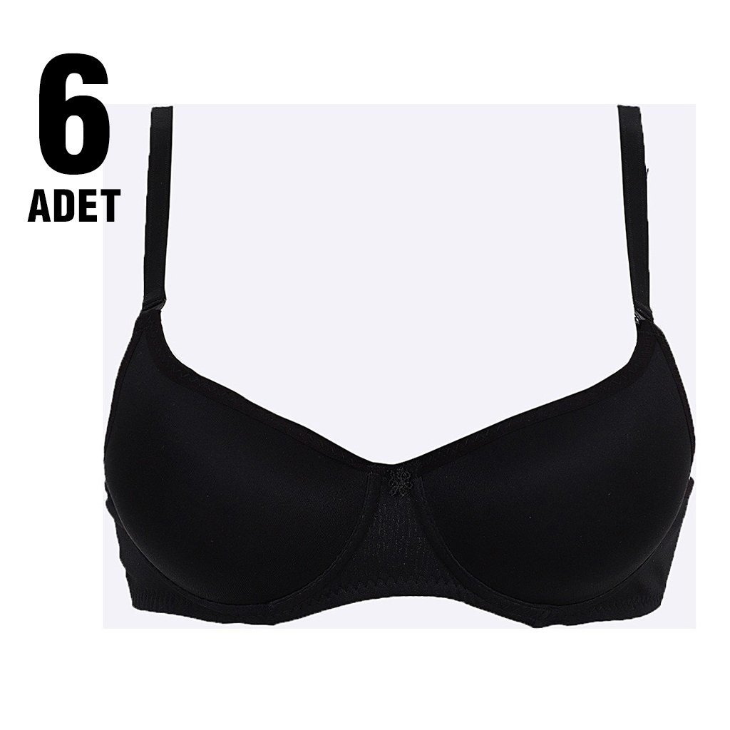 Dantel Detaylı Klasik Sütyen Liza 1000 - Siyah