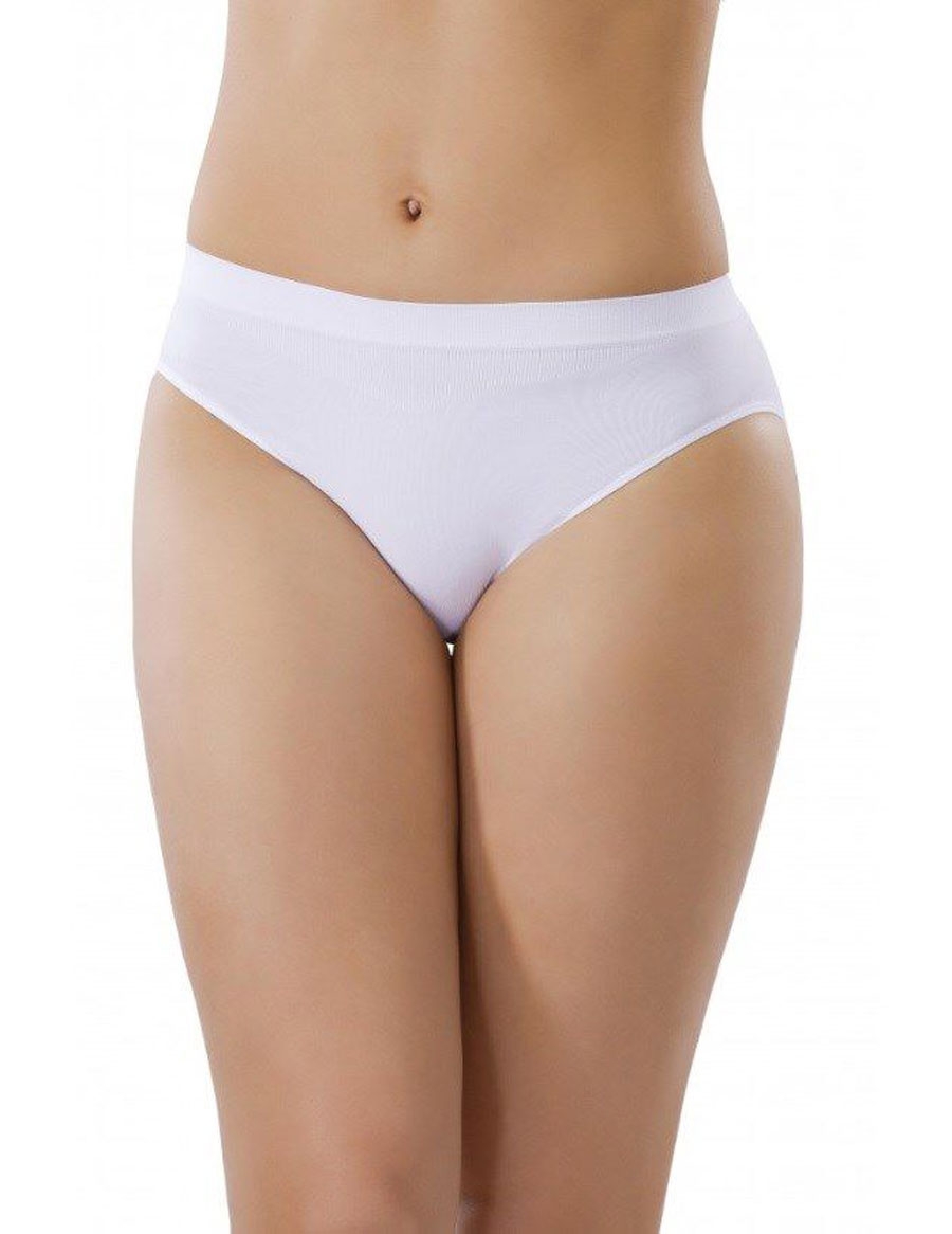 Dikişsiz İz Yapmayan Pamuklu Slip Külot Liza 11000 - Beyaz