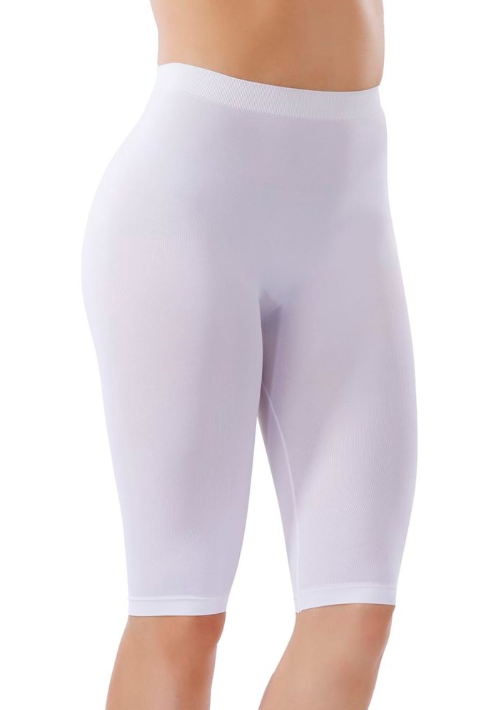 Yüksek Bel Dikişsiz Kısa Tayt Siyah Esnek Liza 19000 - Beyaz